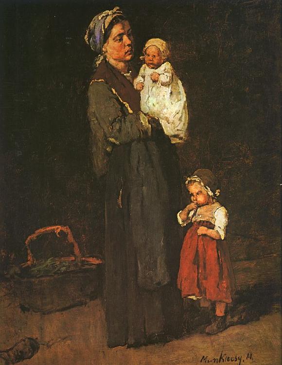 Mihaly Munkacsy Mother and Child  ddf